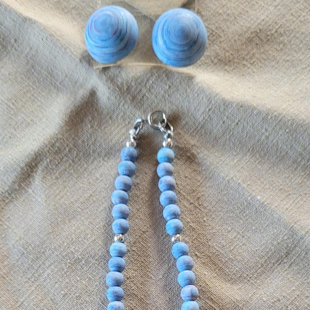 Fashionable Blue Jewelry Set